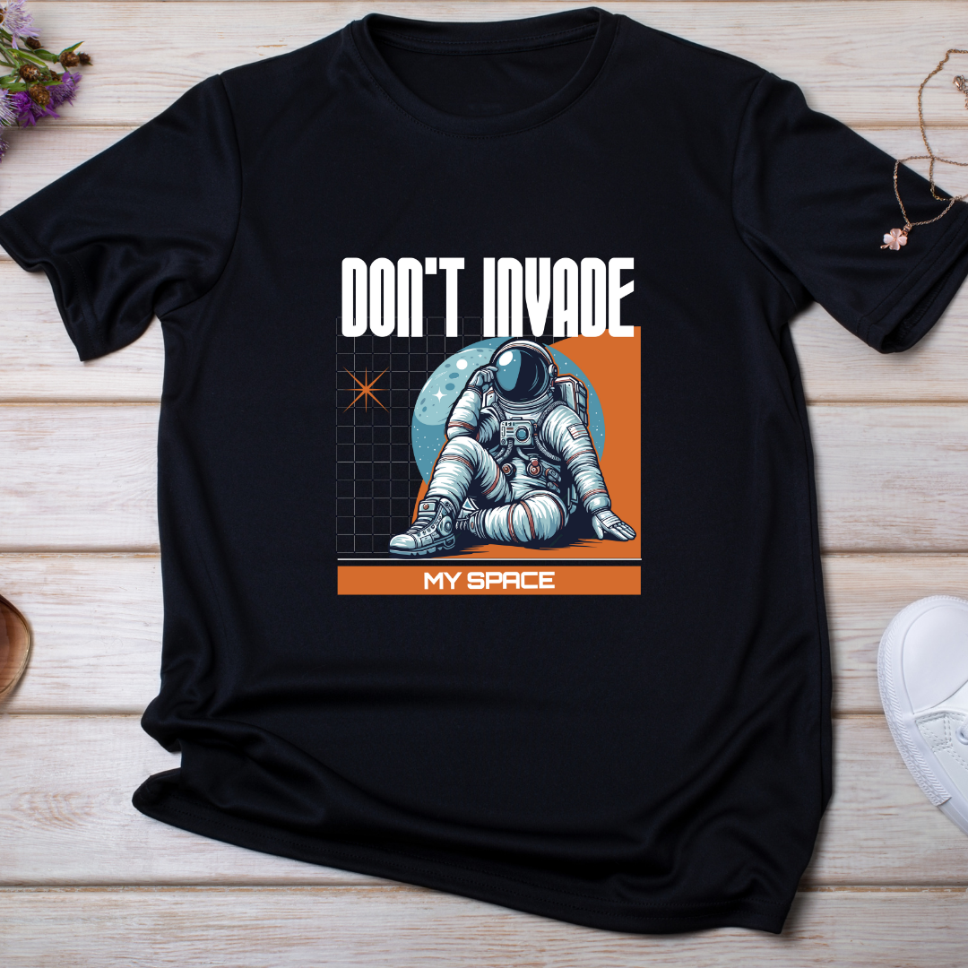 Don't invade my space- Unisex Cotton T-shirt