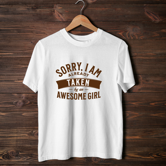 I am already taken- Unisex Cotton T-shirt