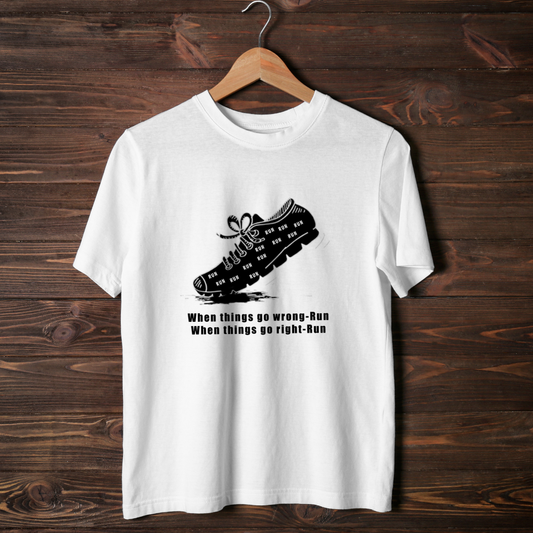 Run- Unisex Cotton T-shirt